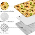 thumbnail image 5 of Yellow Polka Dot Sunflower Pattern Bathroom Rugs Sets 3 Piece,Toilet Cover Set,Absorbent Non Slip Bathroom Mats Sets with U-Shaped Contour Rug Toilet Rug Set, 5 of 5
