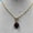Garnet, variant on Heart Paperclip Toggle Turquoise, Turquoise Necklace, Stainless Steel, 1