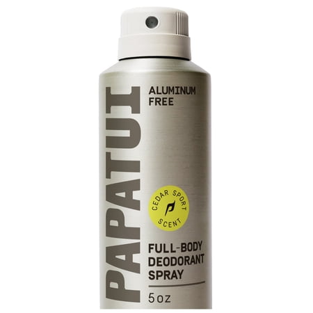 Papatui  Men s Deodorant Spray  Full Body  Cedar Sport  Long Lasting Odor Protection  5 oz  Aluminum-Free  Dermatologist-Tested