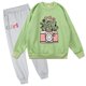 thumbnail image 1 of Odeerbi 2-9 Años Niñas Conjuntos de Algodón Sudaderas de Flores Cuello Redondo Sudaderas Pantalones de Dos Piezas Conjunto Floral Top Pantalones Largos, 1 of 3