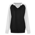 thumbnail image 5 of ManxiVoo Women's Loose Casual Drop Shoulder Pullover Sweater Comfortable Blend Fashion Top for Daily Wear L Size Black, 5 of 5