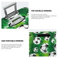thumbnail image 4 of Travel Luggage Cover Protector - soccer Football ball green grass Anti-Scratch Suitcase Covers Fits 18-32 Inch Luggage, 4 of 5