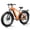 Orange, variant on PUCKIPUPPY Electric Bike for Adults 28mph Top Speed 60Miles Max Range 960W Peak 26" Fat Tire Electric Mountain Bike 48V 15AH Removable Battery Ebike 7 Speed off Road E Bike, Comply with UL2849 By SGS