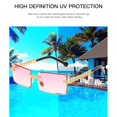 thumbnail image 3 of BELOVING Trendy Stylish Womens Rimless Sunglasses UV400 Protection Driving Travelling Gradient pink, 3 of 7