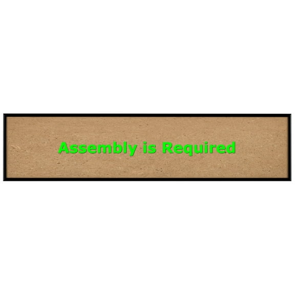 Quadro Frames 7x30 inch Picture Frame, Black, Style P375-3/8 inch Wide Molding