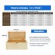 thumbnail image 3 of Paquete de 2 Bisagras para Cajas de Juguetes, Bisagras de Soporte con Tapa de Suave, Bisagras para Pecho para Caja Juguetes de Madera, Cedro, Baúl de Almacenamiento y Banco, 3 of 8