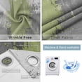 thumbnail image 4 of Sage Green Cement Gray Blackout Curtains for Bedroom/Living Room, Thermal Insulated Kitchen Curtains, Modern Abstract Art Green Grommet Darkening Window Treatment Drapes 52"x72"x2, 4 of 8