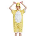 thumbnail image 1 of Venta al por mayor de poliéster lindo animal de dibujos animados mujeres Onesie pijamas ropa de dormir de verano ropa de casa disfraces de unicornio de rendimiento para adultos, 1 of 4