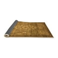 thumbnail image 2 of Ahgly Company Indoor Square Abstract Orange Modern Area Rugs, 4' Square, 2 of 4