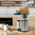 thumbnail image 4 of Kaffe Burr Coffee Grinder 20 Cup, Stainless Steel, Stealth Motor w/ Cleaning Brush, 4 of 7