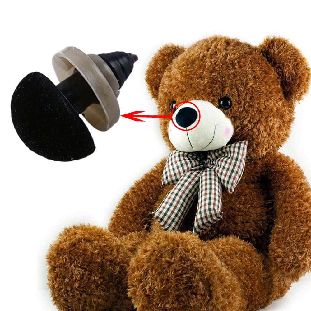 1 PAIR of Brown Plastic Safety Eyes for Teddy and Memory Bears, Knitted,  Felted and Textile Toys 