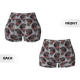 thumbnail image 5 of Naloa Cute Puppy Black Biker Shorts for Women Seamless Scrunch Short Women’s Yoga Shorts for Gym Running Sport Shorts - X-Large, 5 of 9