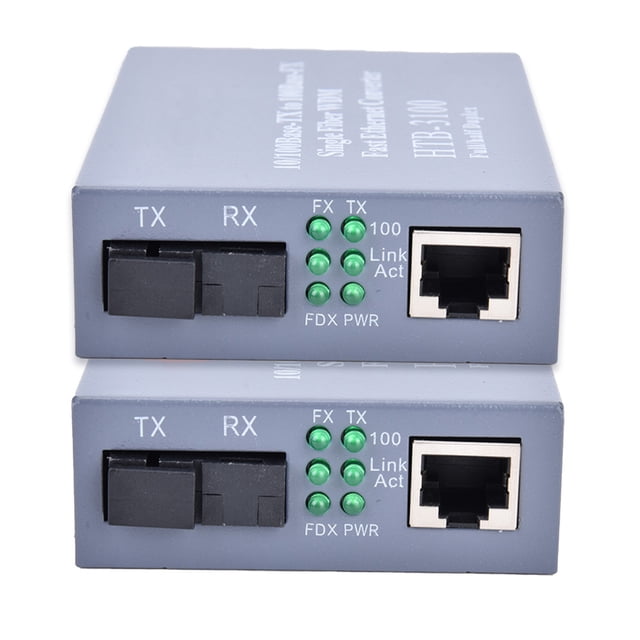 Convertidor de medios NikouMX Convertidor Ethernet de cien megabits