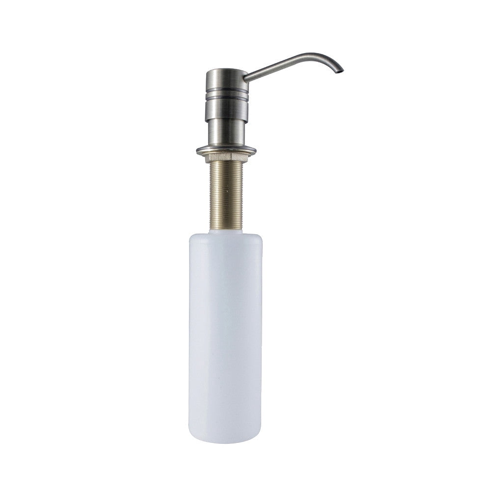 Kingston Brass SD2617 Brushed Brass Straight Nozzle Metal Soap Dispenser