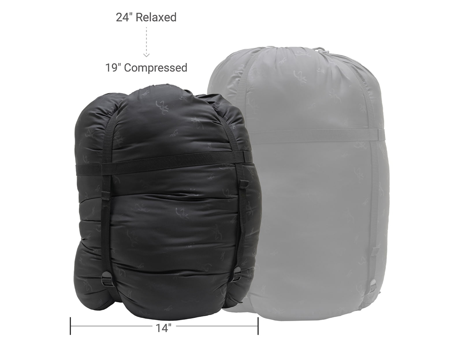 Browning Camping Browning Camping Denali -30 Sleeping Bag, Charcoal/Gray, Regular