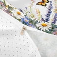 thumbnail image 4 of Erosebridal Daisy Lavender Duvet Cover Set for Girls, Spring Garden Floral Bedding Full, Reversible, 3pcs 1 Duvet Cover and 2 Pillowcases, No Comforter, 4 of 6