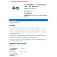 thumbnail image 2 of Rear Brake Pad Set - Compatible with 2019 - 2022 Acura RDX 2020 2021, 2 of 2