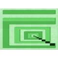 thumbnail image 1 of Ahgly Company Indoor Rectangle Patterned Stoplight Go Green Area Rugs, 8' x 12', 1 of 6