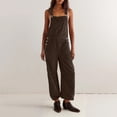 thumbnail image 5 of Sunnin Solid Color Loose Fit Lounge Jumpsuit Casual Everyday Wear, 5 of 6