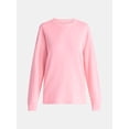 thumbnail image 5 of Time and Tru Women's and Women's Plus Crewneck Sweatshirt with Long Sleeves, Sizes XS-4X, 5 of 5