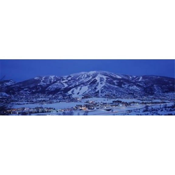 Tourists At A Ski Resort Mt Werner Steamboat Springs Routt County Colorado USA Poster Print