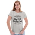 thumbnail image 4 of Do Not Stop Positive Inspirational Womens Slim Fit Graphic Tee Brisco Brands X, 4 of 5