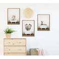 thumbnail image 6 of Kate and Laurel Sylvie Elephant Back in Rustic Bath Framed Canvas Wall Art by Amy Peterson Art Studio, 18x24 Natural, Modern Fun Decorative Bathtub Wall Art for Home Décor, 6 of 6