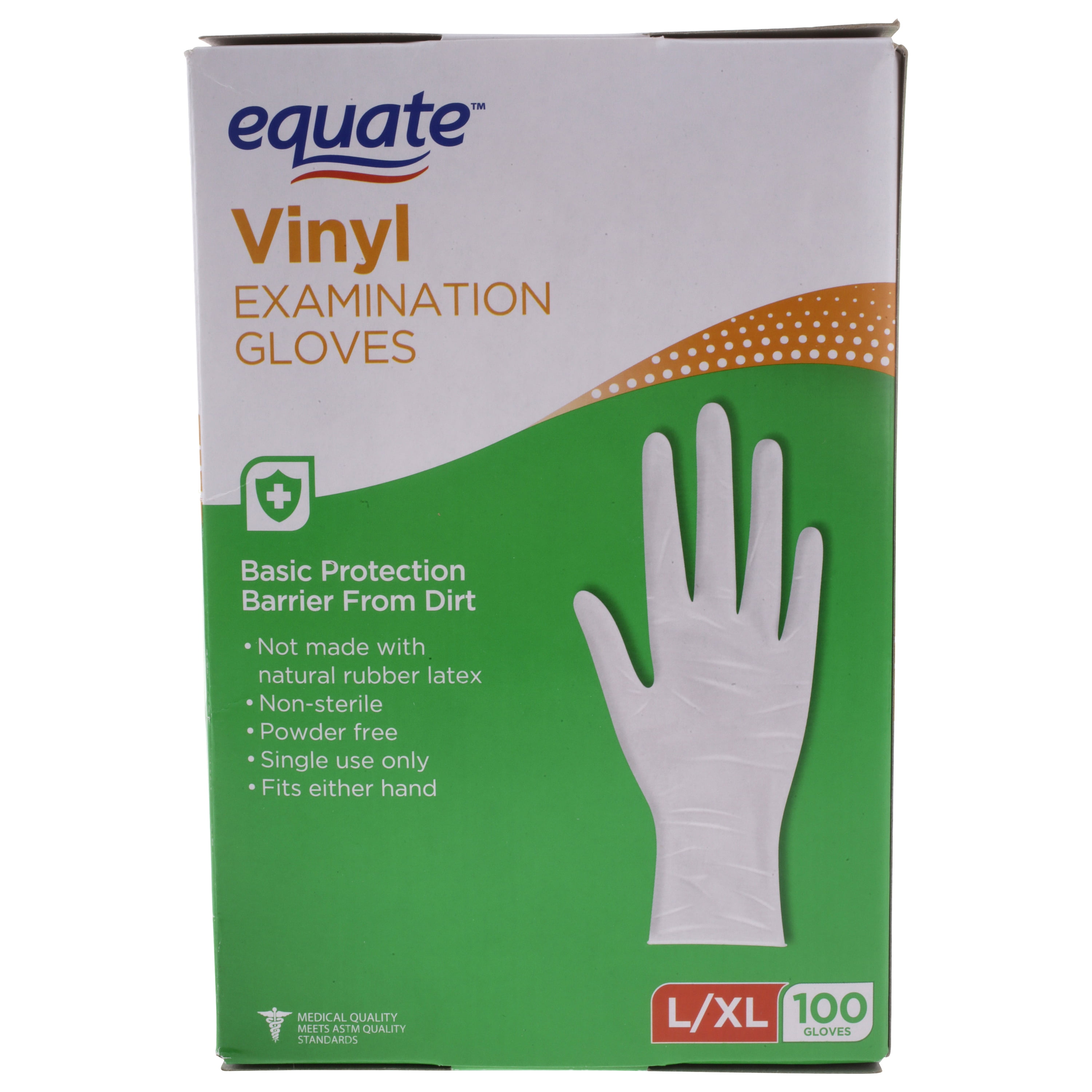 Equate Vinyl Examination Gloves, Large XLarge, 100 Ct by Wal-Mart Stores, Inc.