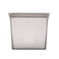 thumbnail image 2 of Zip Top Reusable 100% Silicone Food Storage Bags and Containers, Made in the USA - Sandwich Bag - Gray, 2 of 4