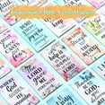 thumbnail image 7 of 50 Pcs Inspirational Christian Magnets Bulk with Bible Verses Religious Refrigerator Magnet Motivational Quotes Fridge Scripture VBS Gifts for Back to School Locker Decor (Floral Style), 7 of 7