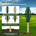 thumbnail image 6 of Fence Post Driver 37LB T Post Driver with Handle Green Heavy Duty Hand Post Pounder with Handle for U Fence Post Wooden Post, 6 of 7