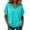Green, variant on Women's Drawstring Hooded Tunic Blouse V Neck Dolman Short Sleeve Oversized Casual Tops for Everyday