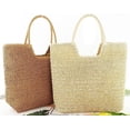 thumbnail image 4 of Kukuzhu Summer Beach Bag, Women Handmade Woven Straw Shoulder Bag, Large Travel Tote Bag, 4 of 4