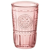 Bormioli Rocco 335944GRS021523 Romantic Cooler Glass, Set of 4, 16 oz, Cotton Candy