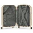 thumbnail image 4 of Hikolayae Crossroad Collection Hardside Spinner Luggage Sets in Beige, 5 Piece - TSA Lock, 4 of 8