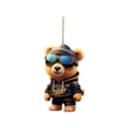 thumbnail image 1 of Clear Acrylic Car Pendant Ornament with Science Fiction Character Design for Keys or Backpacks, 1 of 1