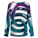 thumbnail image 5 of Blusa de cuello redondo de manga larga con estampado degradado de novedad clásica para mujer Pompotops gfhjh19259, 5 of 5