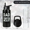 thumbnail image 2 of 32oz Stainless Steel Insulated Water Bottle with Straw for Men - Dad''s Gym, Hiking, Sports Travel Mug | Father''s Day Gift from Daughter or Son, 2 of 6