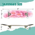 thumbnail image 2 of 31'' Complete Skateboard 7 Layer Canadian Maple Double Kick Deck Skateboards Decorative floral cherry flowers watercolor Skate Board for Beginner Adult Gifts, 2 of 5