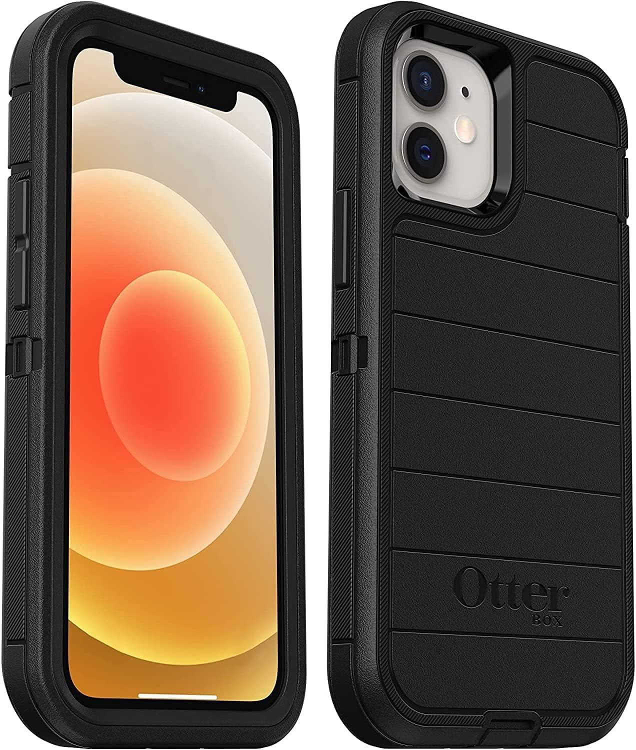 OtterBox Kickstand Rugged Cell Phone Case with Belt-clip holster for Apple iPhone 13 mini, Black