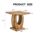 thumbnail image 5 of Rustic Farmhouse Accent End Table, Rectangle Tabletop Side Table Nightstand for Family, Dinning or Living Room, Imitation Wood Grain Finish, Modern, Natural, 5 of 8