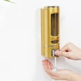 thumbnail image 3 of Huanledash 400ml Liquid Soap Dispenser Sturdy Press Type Wall Mounted Hand Wash Soap Dispenser for Bathroom, 3 of 8