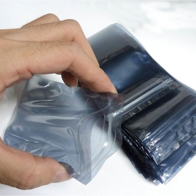 100Pcs Transparent PVC Zip Lock Bags Clear Grip Seal Plastic