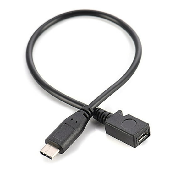 UsbC Male to MicroUSB Female Adapter Converter for Laptop Devices Charging Cable