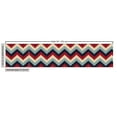 thumbnail image 2 of Ambesonne Chevron Fabric by the Yard Upholstery, Retro Abstract Stripes, 2 Yards, Pale Blue Navy Blue, 2 of 4