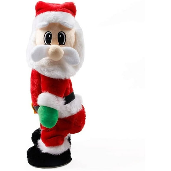 Dancing Santa Toy, Bluetooth Plush Twerking Santa Claus with Entertaining Actions, Ideal Christmas Decorations for Home and Party, Dancing Santa Toy with Soft Huggable Fabric for
