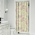 thumbnail image 2 of Waterproof Pioneer Shower Curtain 36x72 Inch Polyester Unique Colorful Floral Shower Curtain for Bathroom Hotel Home Decor with 7 Plastic Hooks, 2 of 5