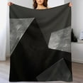 thumbnail image 4 of Geometric Lattice Soft Cozy Warm, Lightweight And Plush Flannel Throw Blankets - Perfect for Couch, Bed, Travel, 4 of 8