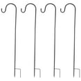 thumbnail image 1 of 4 Pcs Adjustable Shepherd Crook Hooks,Festoon Pole with Base,Garden Border Hook for String Lights,Flower Ball,Plant, 1 of 7