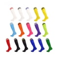 thumbnail image 5 of Calcetines de fútbol finos para adultos, calcetines deportivos de rayas altas para hombre, calcetines largos, calcetines de entrenamiento transpirables que absorben el sudor, 5 of 5